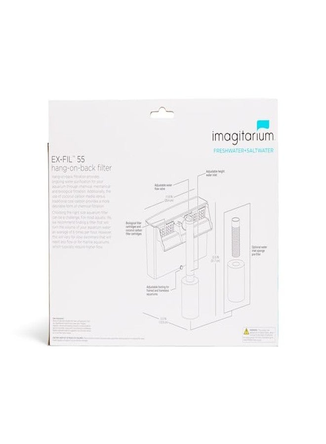 imagitarium EX-FIL 55 Hang-On-Back Filter 30-55 Gallons - Image 2